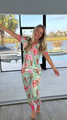 Shirley & Stone Highland Cow Pajama Collection-220 Lounge wear/Pajamas- Simply Simpson's Boutique is a Women's Online Fashion Boutique Located in Jupiter, Florida