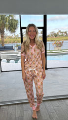 Shirley & Stone Highland Cow Pajama Collection-220 Lounge wear/Pajamas- Simply Simpson's Boutique is a Women's Online Fashion Boutique Located in Jupiter, Florida