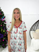 Shirley & Stone Holiday Pajama Dresses (2024)-220 Lounge wear/Pajamas- Simply Simpson's Boutique is a Women's Online Fashion Boutique Located in Jupiter, Florida