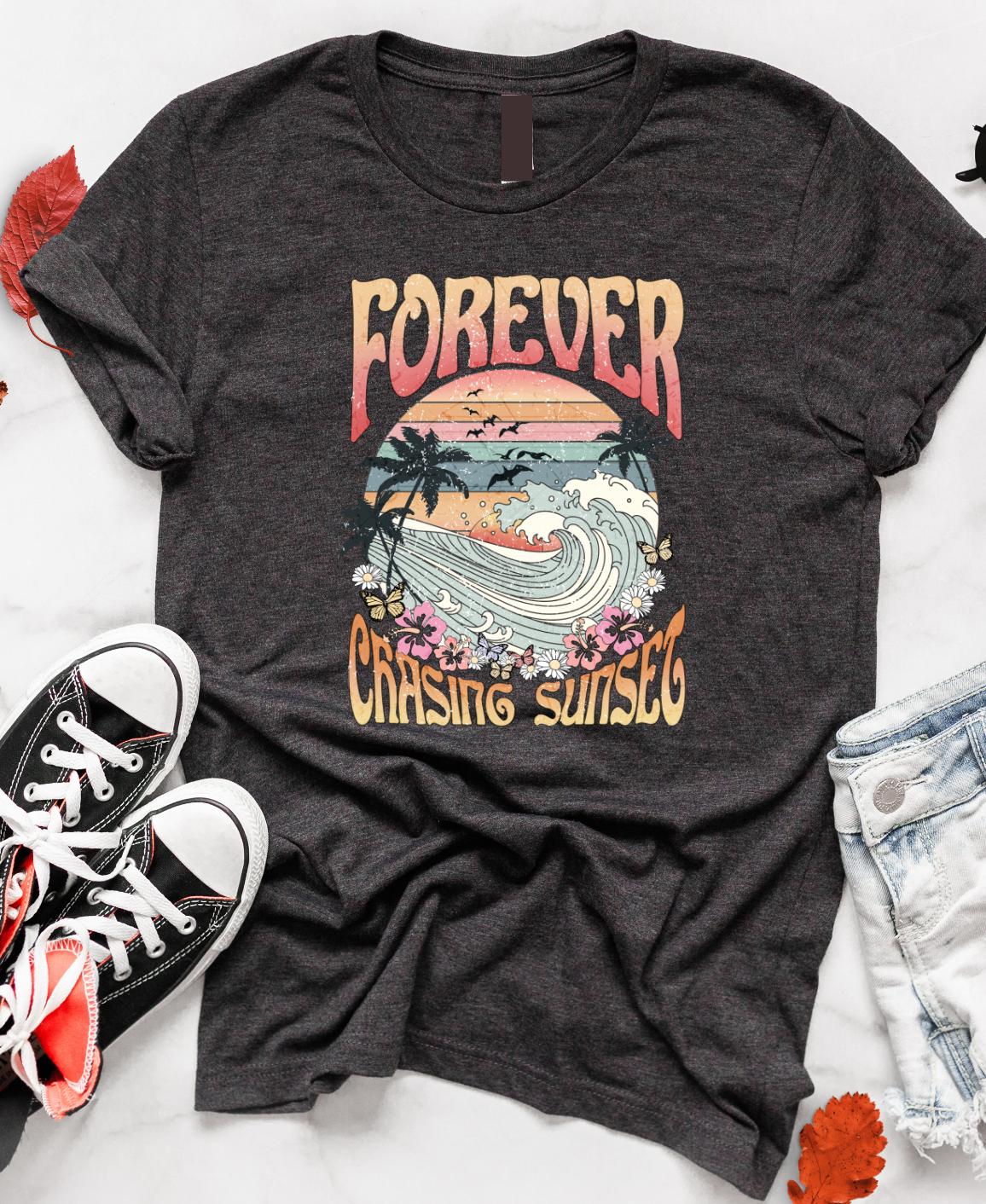 Forever Chasing Sunset-Graphic Tee- Simply Simpson's Boutique is a Women's Online Fashion Boutique Located in Jupiter, Florida