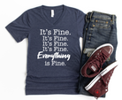 It's Fine, Everything's FINE!-Graphic Tee- Simply Simpson's Boutique is a Women's Online Fashion Boutique Located in Jupiter, Florida