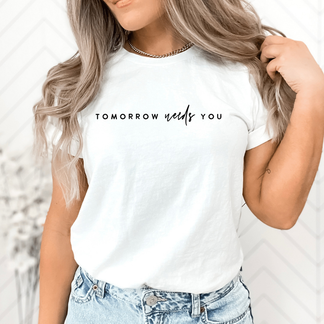 Tomorrow needs you-Graphic Tee- Simply Simpson's Boutique is a Women's Online Fashion Boutique Located in Jupiter, Florida