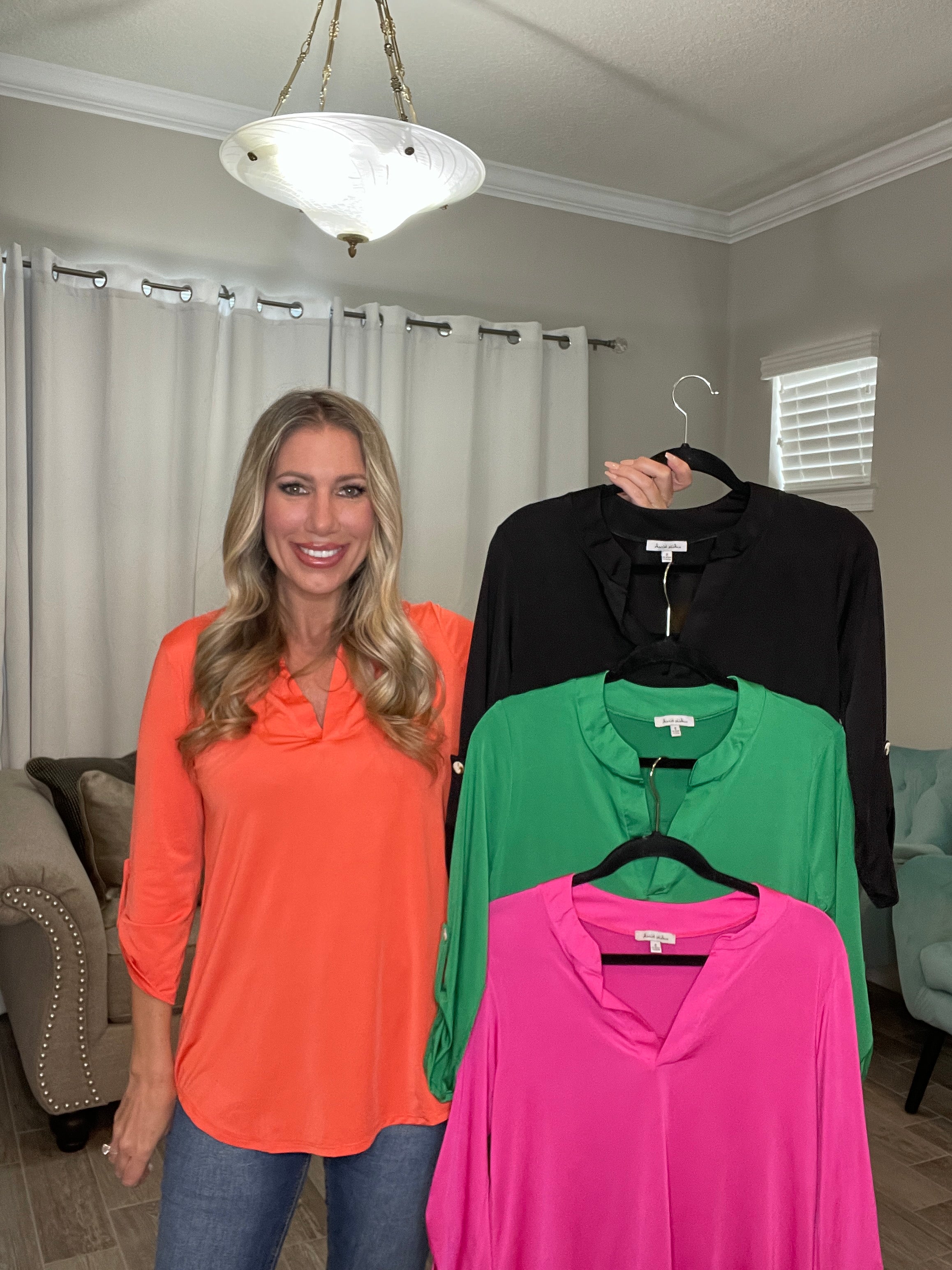 Simply Simpson Solid Colored Gabby’s-110 Long Sleeves- Simply Simpson's Boutique is a Women's Online Fashion Boutique Located in Jupiter, Florida