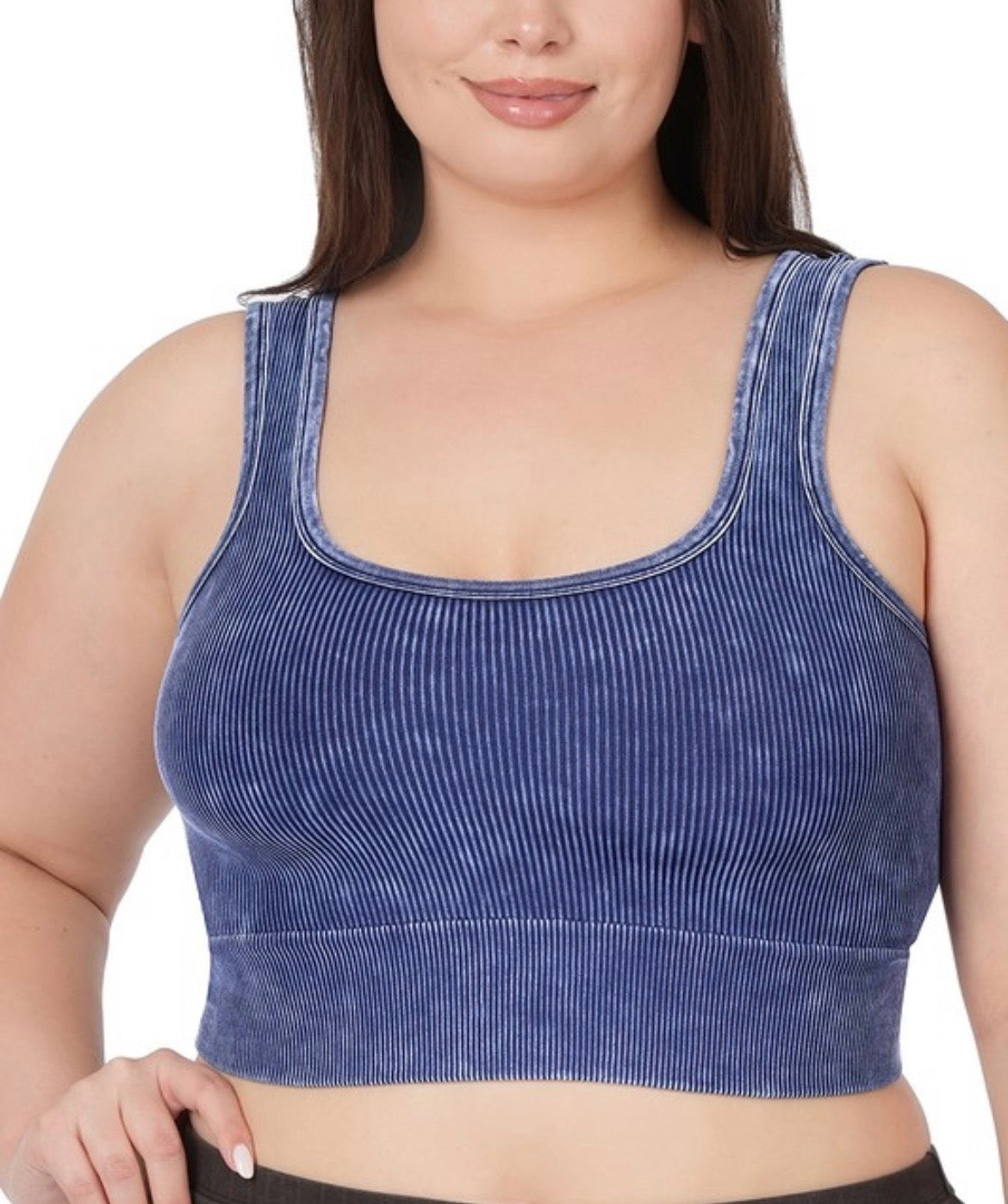 Mineral Washed Ribbed Cropped Tank Top-Tank Tops- Simply Simpson's Boutique is a Women's Online Fashion Boutique Located in Jupiter, Florida