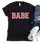 BABE Patch Letter (Printed)-Graphic Tee- Simply Simpson's Boutique is a Women's Online Fashion Boutique Located in Jupiter, Florida