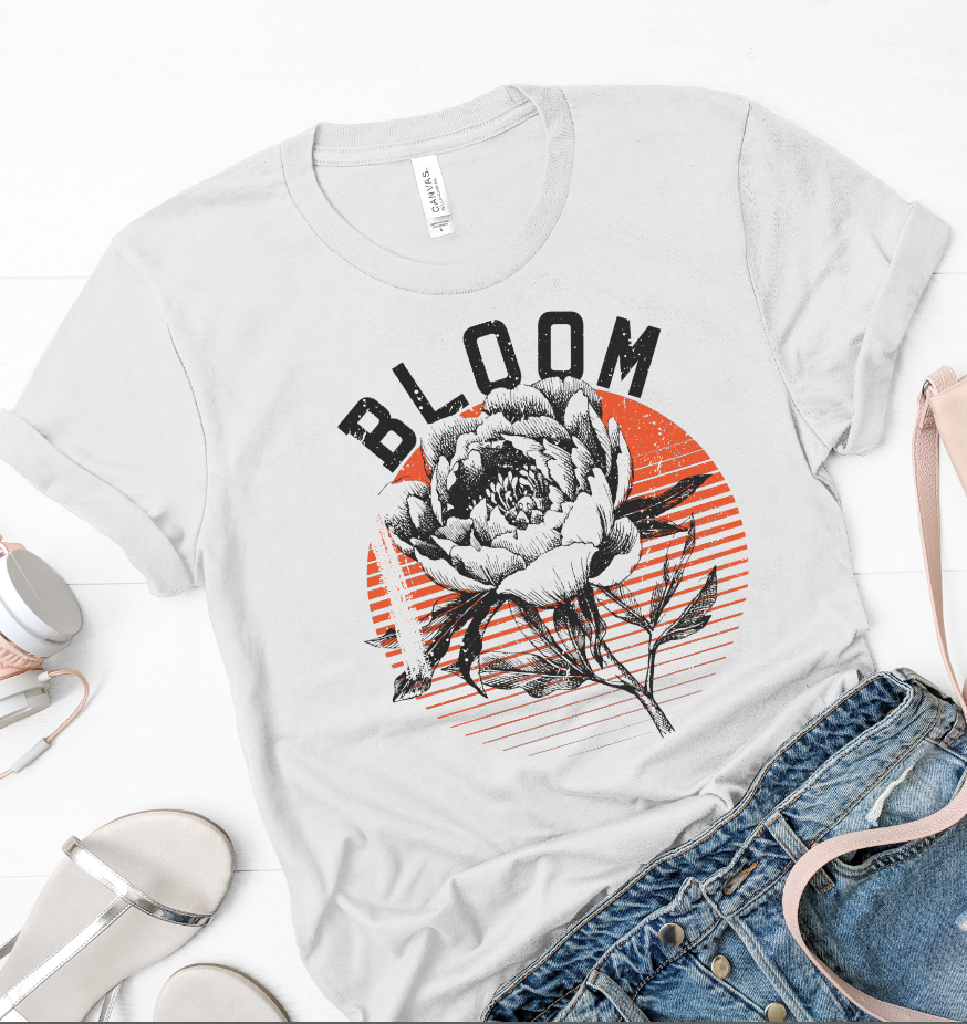 Bloom-Graphic Tee- Simply Simpson's Boutique is a Women's Online Fashion Boutique Located in Jupiter, Florida