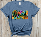 Blessed Heather Indigo-Graphic Tee- Simply Simpson's Boutique is a Women's Online Fashion Boutique Located in Jupiter, Florida