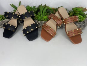 Studded Sandals-Sandals- Simply Simpson's Boutique is a Women's Online Fashion Boutique Located in Jupiter, Florida